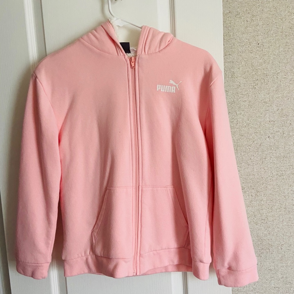 Light pink jacket.
